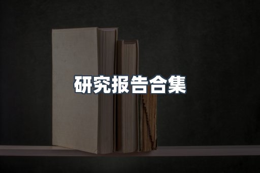 研究报告合集